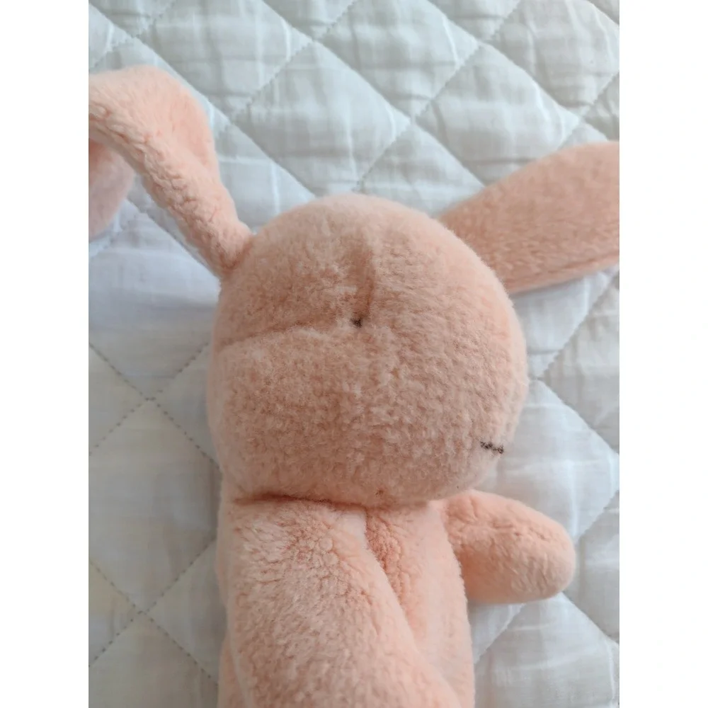 Maileg Soft Bunny Rabbit Plush Peach Stuffed Animal Easter Lovey Luxury 10 Inch